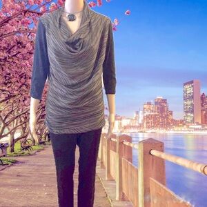 Vintage European Front Ruched Tunic